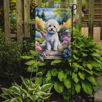 Maltipoo Spring Path Garden Flag