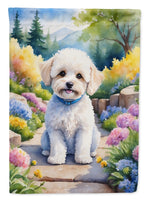 Maltipoo Spring Path Garden Flag