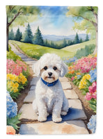 Maltipoo Spring Path House Flag