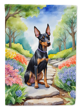 Manchester Terrier Spring Path House Flag