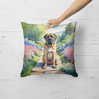 Mastiff Spring Path Throw Pillow