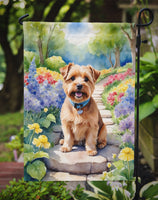 Norfolk Terrier Spring Path Garden Flag