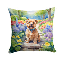 Norfolk Terrier Spring Path Throw Pillow