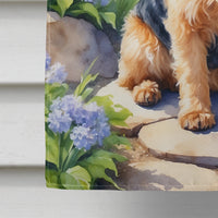 Norfolk Terrier Spring Path House Flag