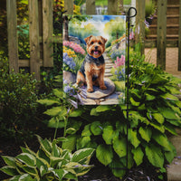 Norfolk Terrier Spring Path Garden Flag