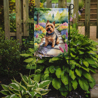 Norwich Terrier Spring Path Garden Flag