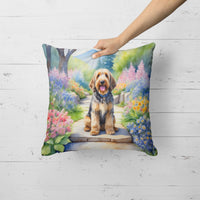 Otterhound Spring Path Throw Pillow