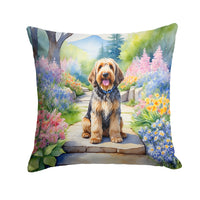 Otterhound Spring Path Throw Pillow