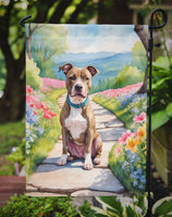 Pit Bull Terrier Spring Path Garden Flag