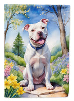 Pit Bull Terrier Spring Path House Flag