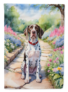 Pointer Spring Path Garden Flag