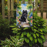 Pomeranian Spring Path Garden Flag