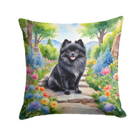 Pomeranian Spring Path Throw Pillow