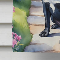 Black Pug Spring Path House Flag