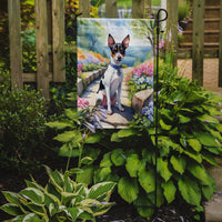 Rat Terrier Spring Path Garden Flag