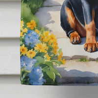 Rottweiler Spring Path House Flag