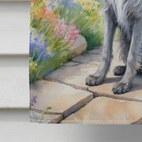 Scottish Deerhound Spring Path House Flag