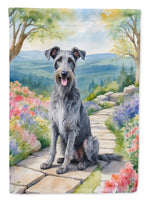 Scottish Deerhound Spring Path House Flag