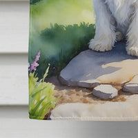 Sealyham Terrier Spring Path House Flag