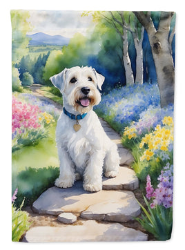 Sealyham Terrier Spring Path House Flag