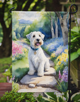 Sealyham Terrier Spring Path Garden Flag