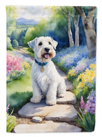 Sealyham Terrier Spring Path Garden Flag