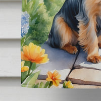 Silky Terrier Spring Path House Flag