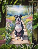 Staffordshire Bull Terrier Spring Path Garden Flag