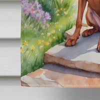 Vizsla Spring Path House Flag