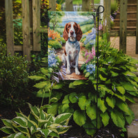 Welsh Springer Spaniel Spring Path Garden Flag