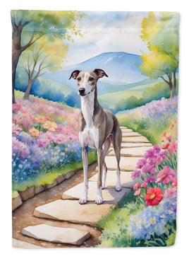 Whippet Spring Path House Flag