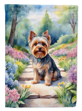 Yorkshire Terrier Spring Path House Flag