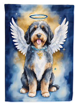 Bernedoodle My Angel House Flag