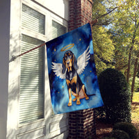 Black and Tan Coonhound My Angel House Flag