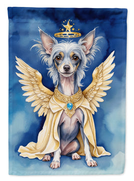 Chinese Crested My Angel House Flag