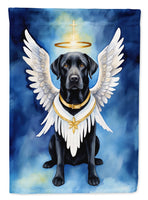 Black Labrador Retriever My Angel House Flag