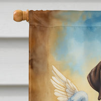 Chocolate Labrador Retriever My Angel House Flag