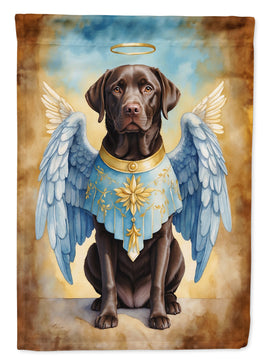 Chocolate Labrador Retriever My Angel House Flag