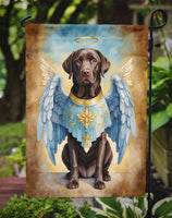 Chocolate Labrador Retriever My Angel Garden Flag