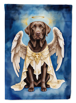 Chocolate Labrador Retriever My Angel Garden Flag