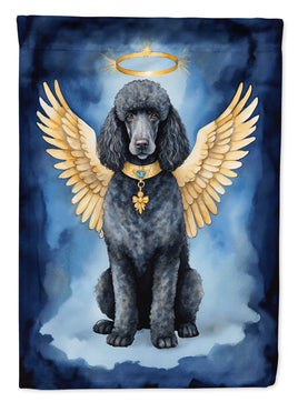 Black Poodle My Angel House Flag