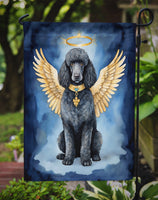 Black Poodle My Angel Garden Flag