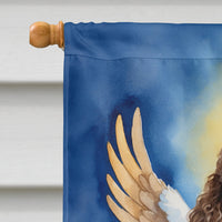 Chocolate Poodle My Angel House Flag