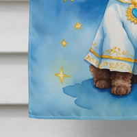 Chocolate Poodle My Angel House Flag