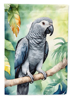 African Grey Parrot House Flag