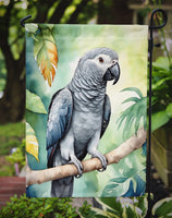 African Grey Parrot Garden Flag