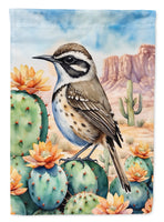 Arizona Cactus Wren Garden Flag