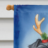 Affenpinscher Christmas Reindeer House Flag