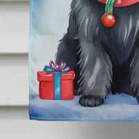 Affenpinscher Christmas Reindeer House Flag