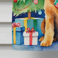 Airedale Terrier Christmas Reindeer House Flag